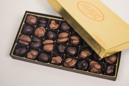 Gilbert Chocolates Gold Box Assorted Chocolate Covered Nuts