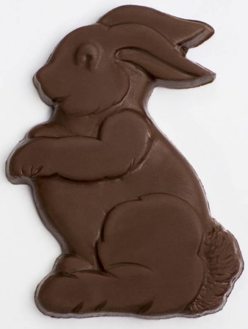Molded Milk Chocolate Flat Easter Bunny