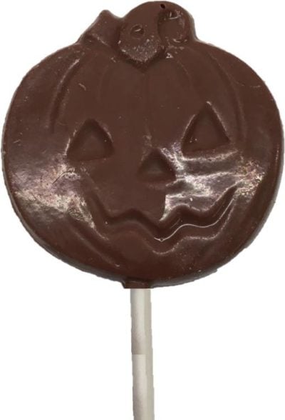 Milk Chocolate Sucker Smiling Pumpkin
