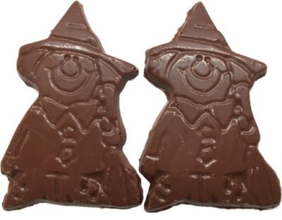 Milk Chocolate molded Smiling Witches