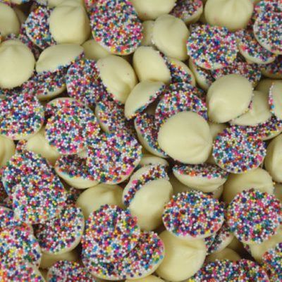 Bagged - Asher Nonpareils in White Chocolate