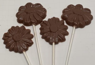 Molded Chocolate Flower Suckers